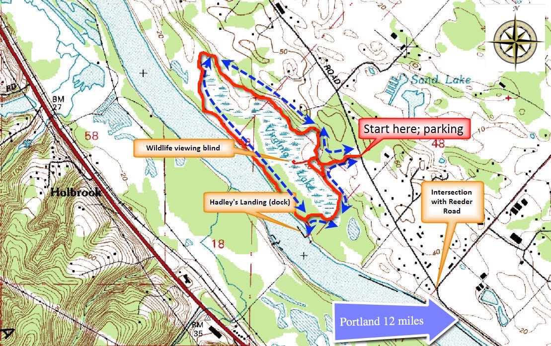 Map 1 Sauvie Island Loop printable jpg Forest Hiker