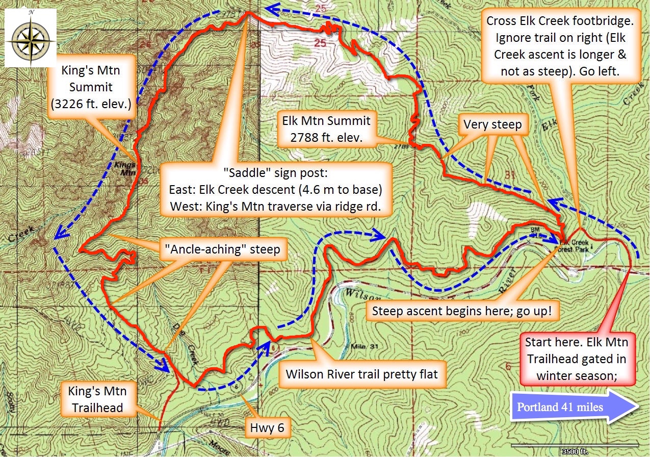 Elk Mountain & Kings Mountain Loop