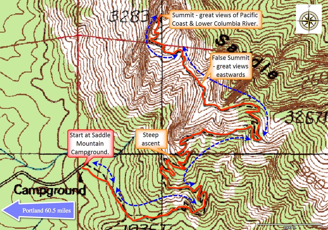 Saddle Mountain Ascent