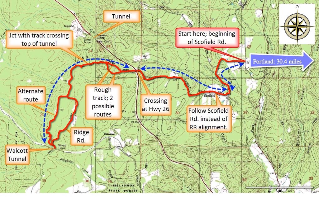 Map 14: Scofield Road to Walcott Tunnel | Forest Hiker