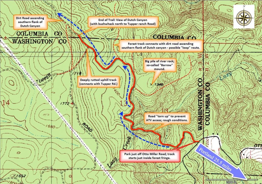 Map 5: Barrow Trail – printable jpg | Forest Hiker